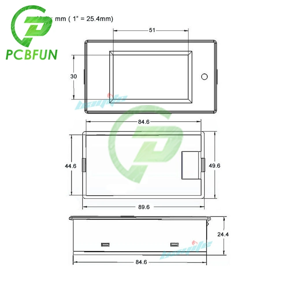 20A Tensione di Alimentazione LCD Display Misuratore di Potenza DC 6.5V-100V Voltmetro Amperometro Built-in Shunt 0-2kW Power -10-65 Gradi Tester