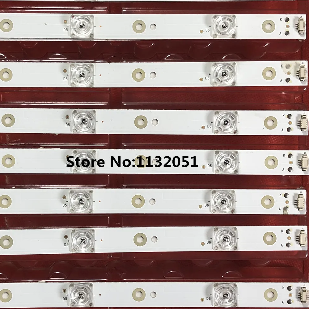 Tira de luces LED de retroiluminación, accesorio para LE50K5500TF Pioner PLE5006 piezas LT-50EM76 P50FN117J LT-50C550 LED50D6-ZC14-01 LED50D06-ZC14AG-01, 12 V500HJ1-PE8