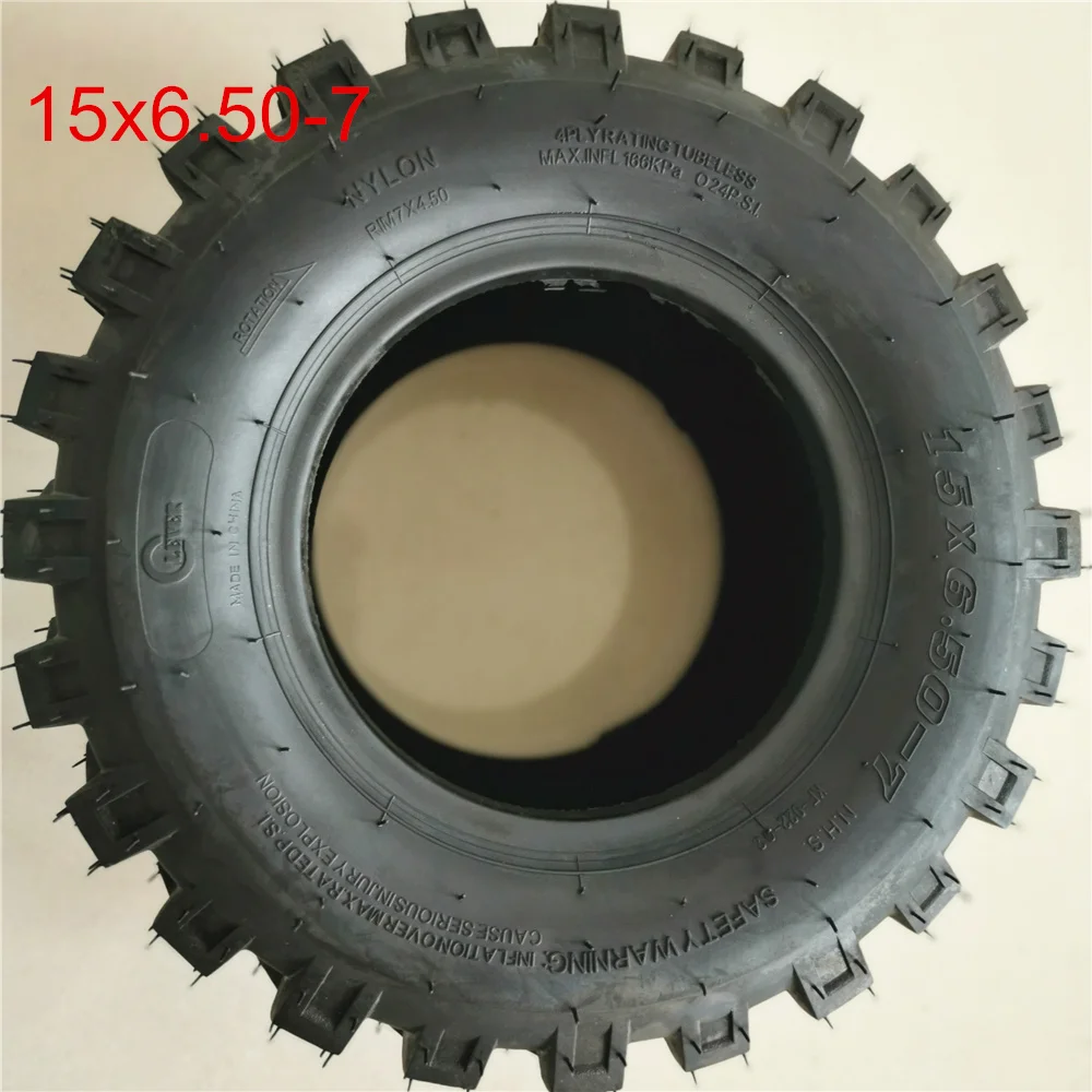 

15x6.5-7 Tire for ATV Quad Go Kart Snow Blower Snow Thrower Wheels