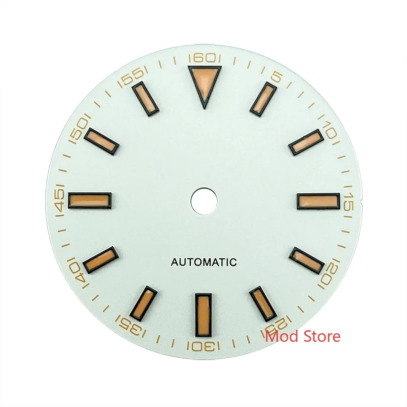 HOT 29mm White Sterile Watch Dial Milgauss Without Date Fit ETA2824 Miyota8215 DG2813 Movement Luminous