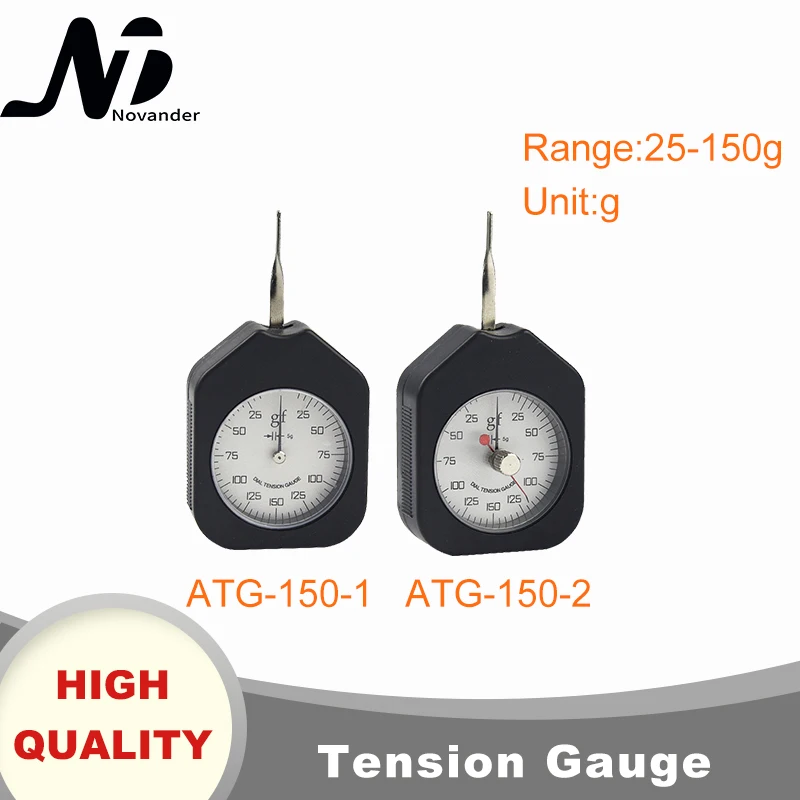 Free Shipping Dial Tension Gauge Analog Tensiometer 150g