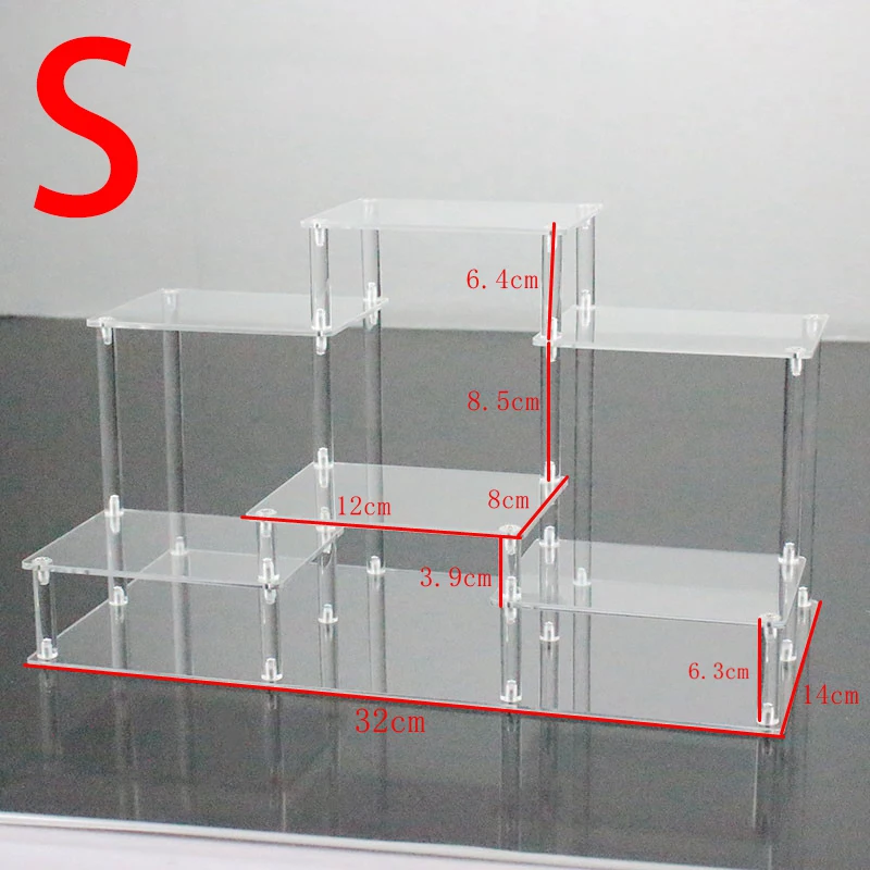 Acrylic Display Stand Multi-Layer Clear Display Rack For Figure Doll Storage Rack, Cosmetics, Perfume, Seasoning Pot, Tea Set