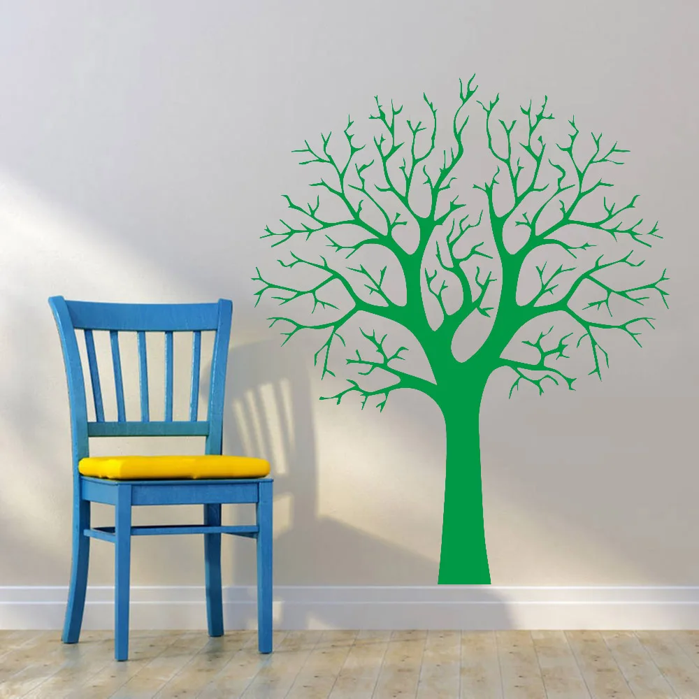 Big Tree Wall Sticker Home Decor Living Room Vinyl Self-adhesive Entry Way Door Murals Retro Classroom Dormitory Wall Decal Y376