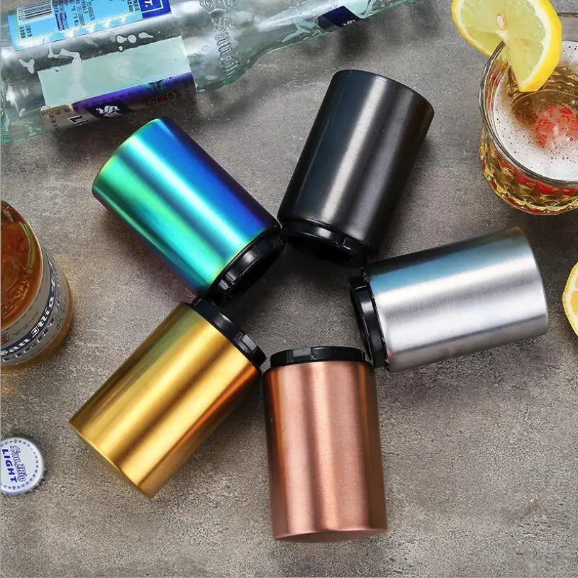 Bottle Opener Beer Opener Automatic Magnetic Beer Openers Bar Wine Stainless Steel  Opener Kitchen Tool destapadores de cerveza