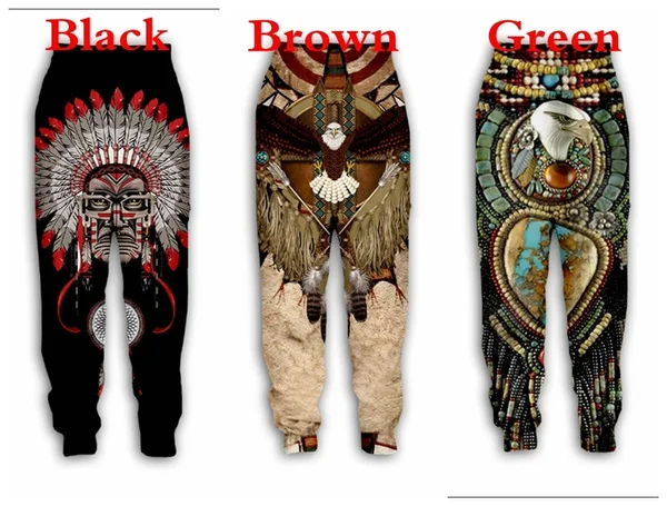 Nova unissex nativo lobo indiano impressão 3d causal roupas moda das mulheres dos homens hip hop calças plus size S-7XL calças jogger