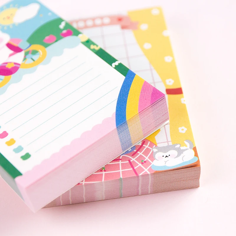 100 Sheets Cute Sweety Bear Memo Pad Kawaii Stationery N Times Sticky Notes Portable Notepad School Office Supply Papeleria