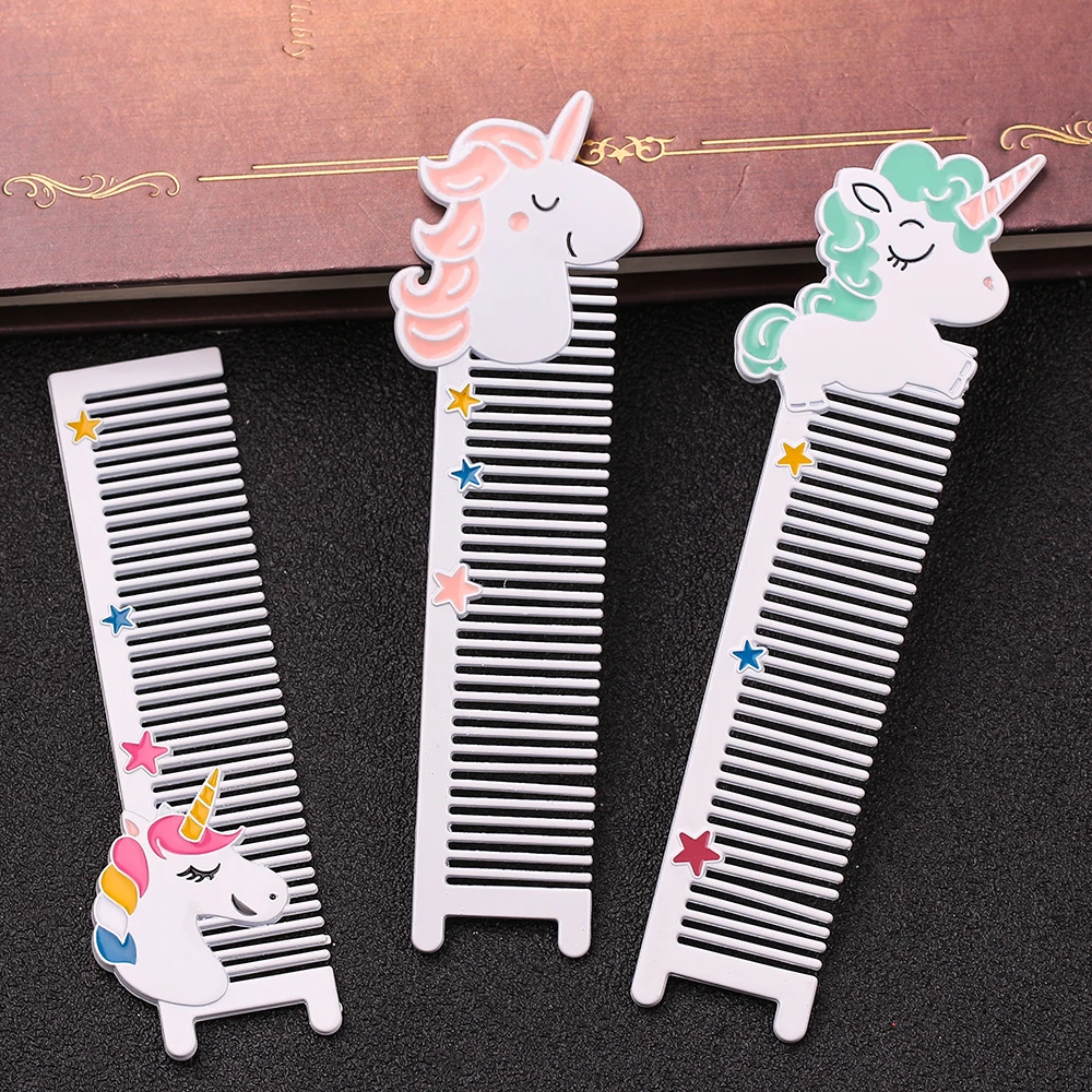 New Animal Horse Makeup Comb Hair Brush Styling Tool Portable Travel Anti-static Comfortable Head Combs Mini Cute Comb for Kids