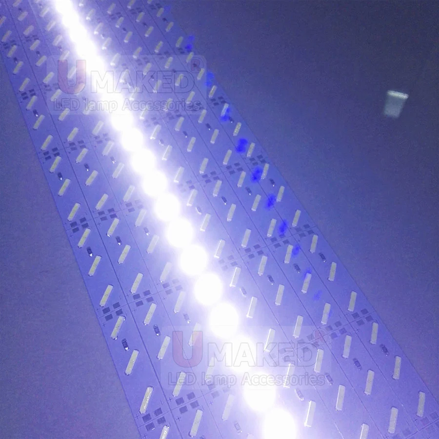 50pcs Brightness  50CM SMD8520 led strip light 72Leds/m Led Rigid Hard Bar DC12V Super bright Warm/ Cold white decorate lamp