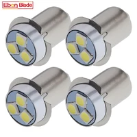 4 Uds P13.5S bombilla LED blanca 6000K 3V 4,5 V 6V 12V 18V PR2 para linterna Maglite linternas de repuesto luz de minutos de trabajo de bicicleta