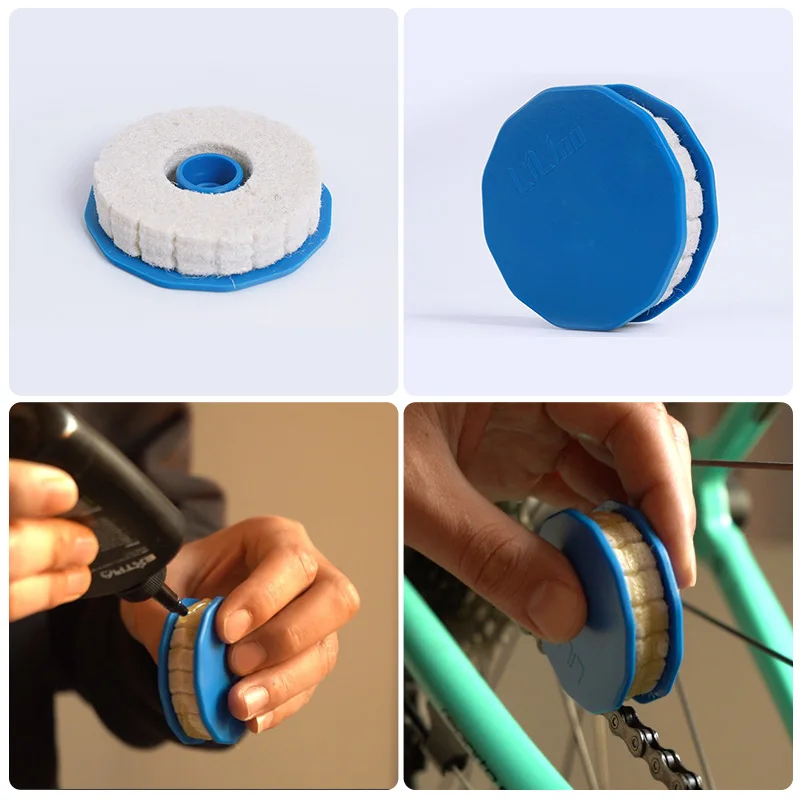 Bicycle Roller Chain Oiler Lubricating Cycling Gear Roller Cleaner Lubricant W/Magnet Bicycle Chain Repair Tools Bike Accessorie