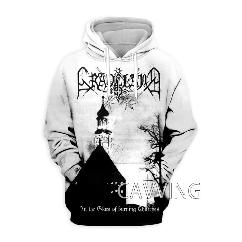 CAVVING-sudaderas con capucha para hombre y mujer, ropa con estampado 3D de banda de Graveland, Tops Harajuku