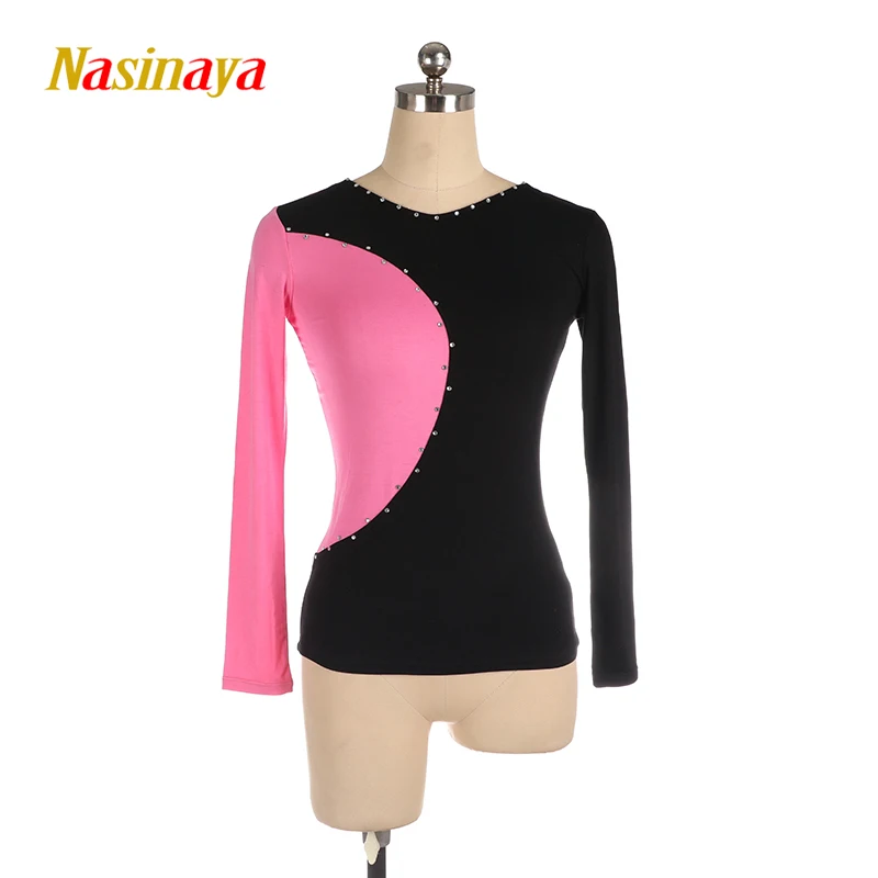 Custom Figure Skating T-Shirt Girls Women\'S Top Adult Training Competition Patinaje Skating Modal Fabric Gymnastics Suit