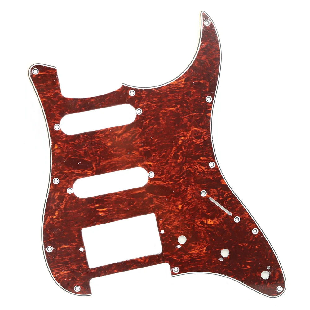 3Ply Electric Guitar PVC 13 Coloer 11 Hole SSH Pickguard With Screw Guitar Scratch Plate for ST Guitar