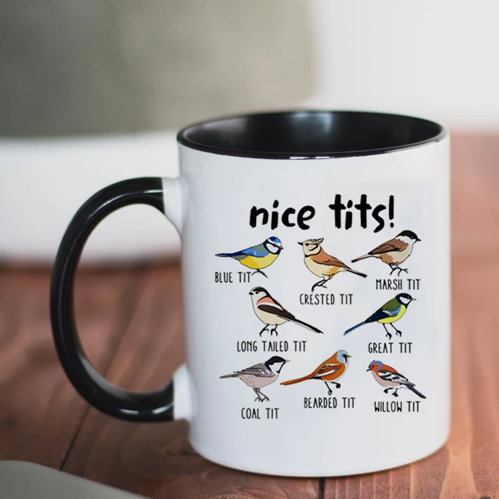 Đẹp ÂU Titishop Cốc Cà Phê Cốc Gốm Sữa Trà Chim Người Yêu Động Vật Bảo Vệ Quà Tặng Sinh Nhật