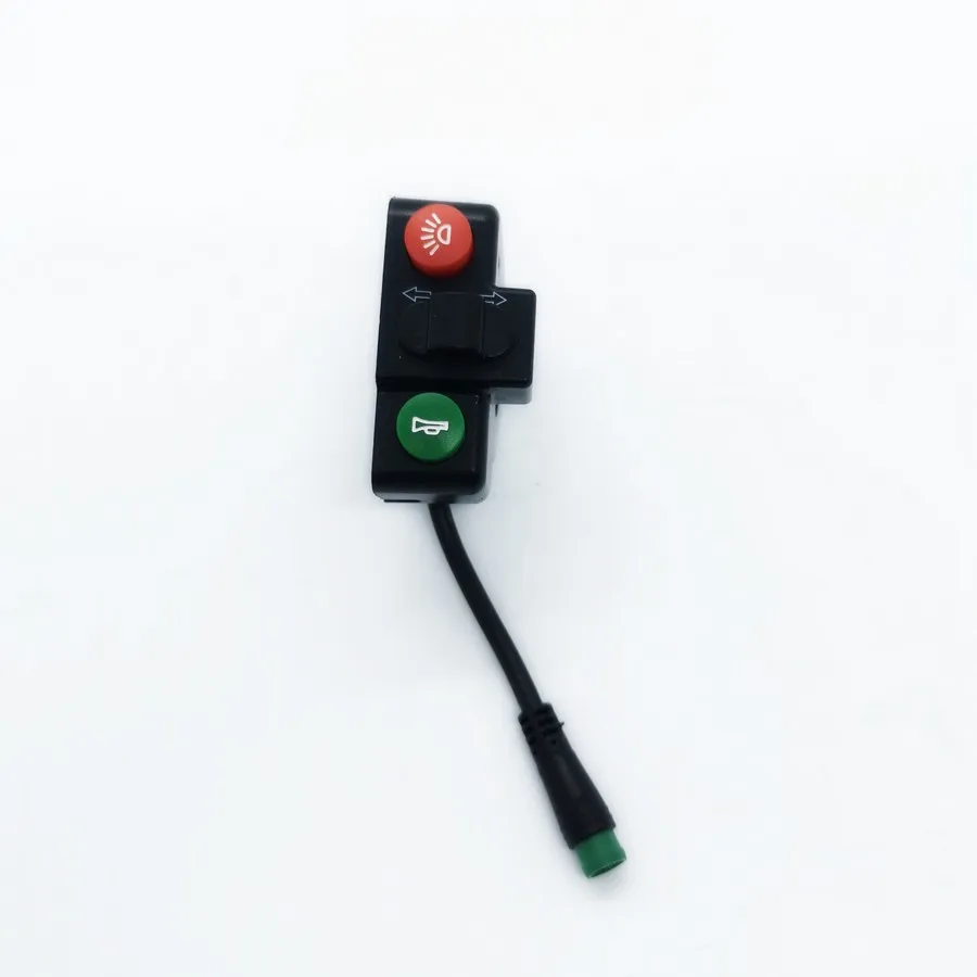 سكوتر كهربائي اليد التحكم التبديل رئيس ضوء بدوره ضوء القرن ل E-الدراجة ثلاثية العجلات سيارة زر التحكم 5 الأساسية المياه واقية