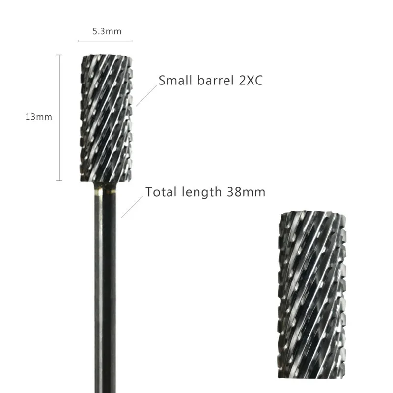 HYTOOS Barrel Nagel Bohrer Bits 3/32 "Hartmetall Nagel Bit Rotary Maniküre Schneider Nägel Zubehör Gel Entfernung Fräser werkzeug