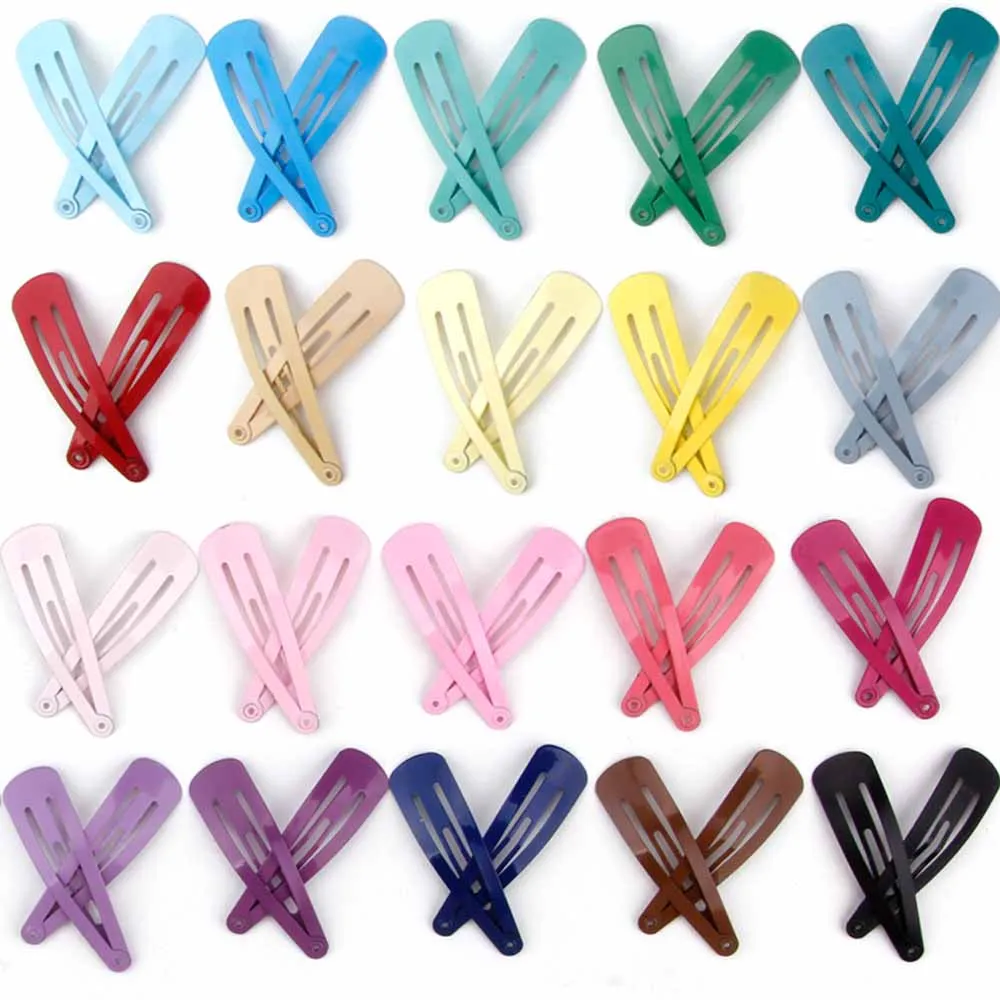 20/40/80/120pcs Hair Clips For The Women Hair Barrettes Pins Metal Hairgrip Colorful Snap 5cm Alligator Hair Clip Accessories