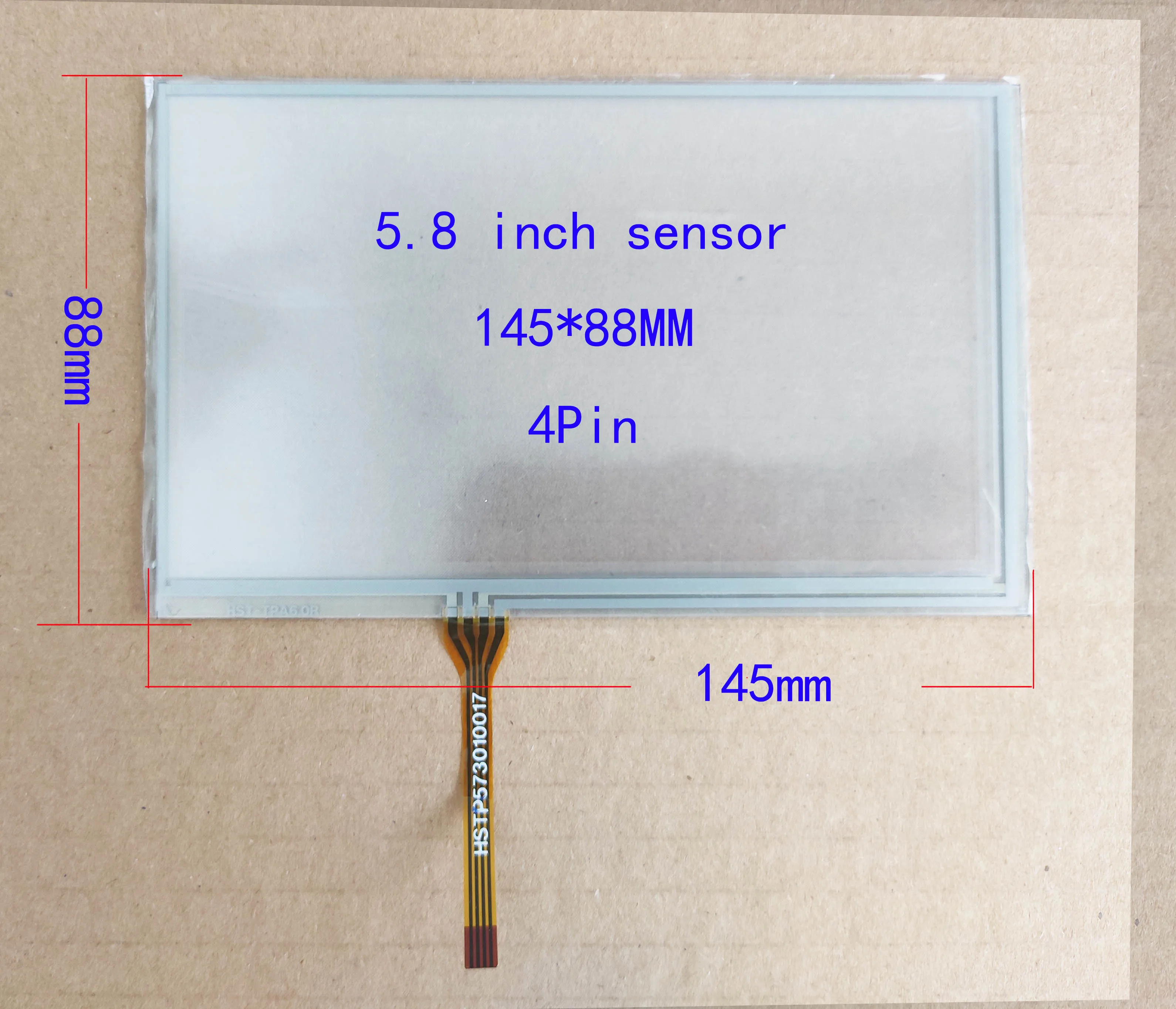 

5.8 inch Car Radio Sensors, digitizers Touch Resistance touch screen panel 144*88mm 145*88mm 4pin with usb controller