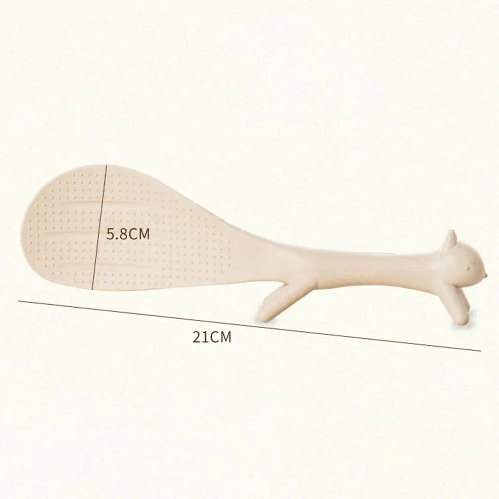 Scoiattolo antiaderente riso Scoop cartone animato pasto cucchiaio Stand utensile da cucina verticale