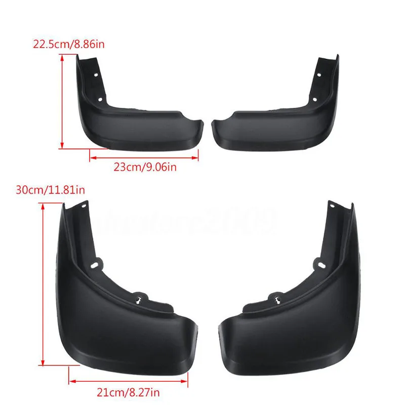 For Volvo XC60 2014 2015 2016 2017 Front Rear Mud Flaps Splash Guard Fender Mudguard 4pcs