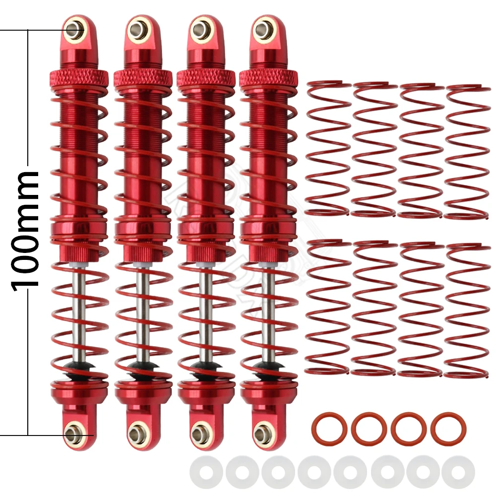 Metaal 70mm 80mm 90mm 100mm 110mm 120mm Schokdemper Oliedemper voor 1/10 RC Crawler Auto Axiale SCX10 AXI03007 RBX10 D90 TRX4