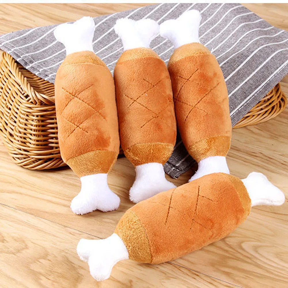 

4pcs Resistance to bite drumstick shape dog's stuffed toys&plush toy for small dog and cat pets entertain oneself