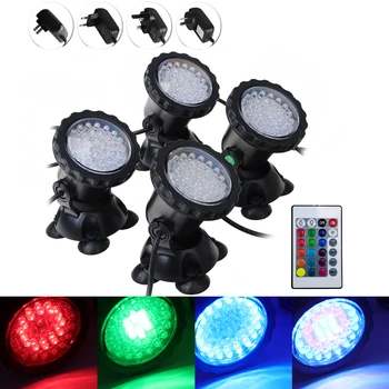 防水LEDスポットライトip68,水中スポットライト,12V,RGB,水槽,庭,水族館用