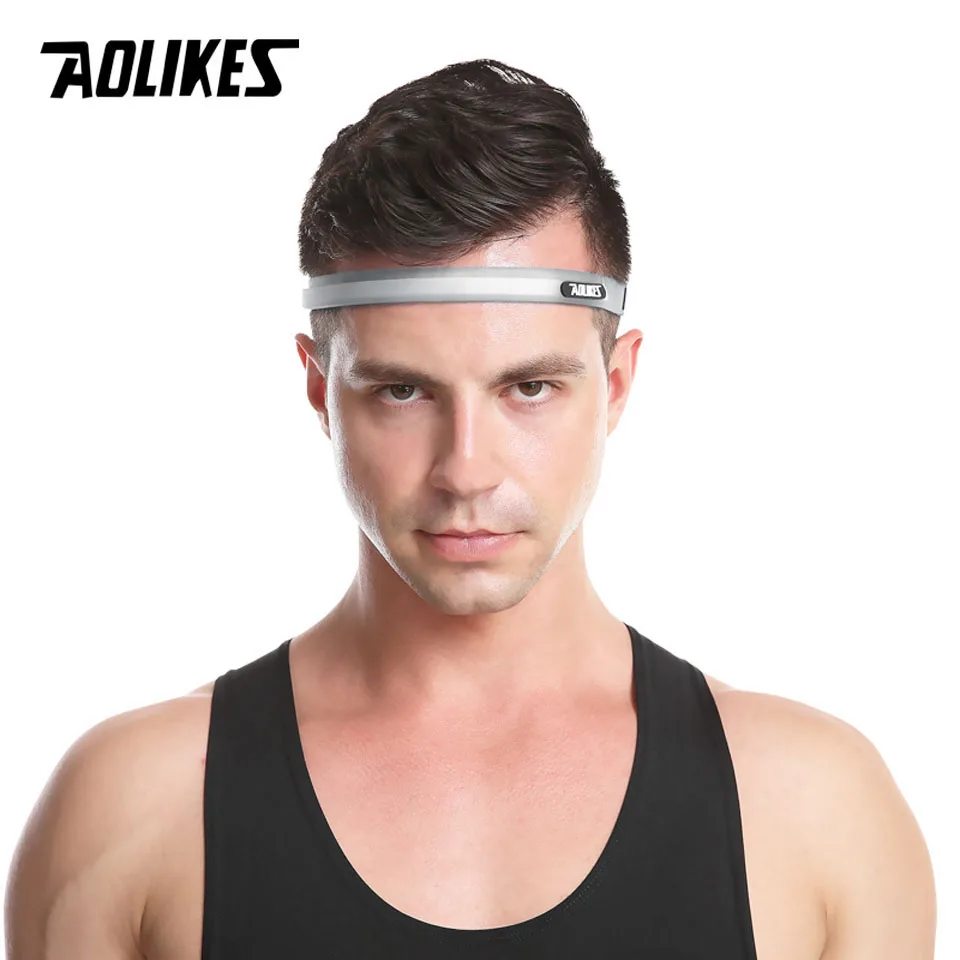 Anti-slip Sweat Sweatband Headband Men Women Exercise Fitness Yoga Sports Hairband Elastic Absorbent Running Headband