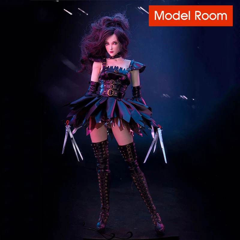 

FLAGSET FS-G001 1/6 Scissorhands Girl Figure Model 12'' Female Soldier Action Body Full Set Toys for Collection