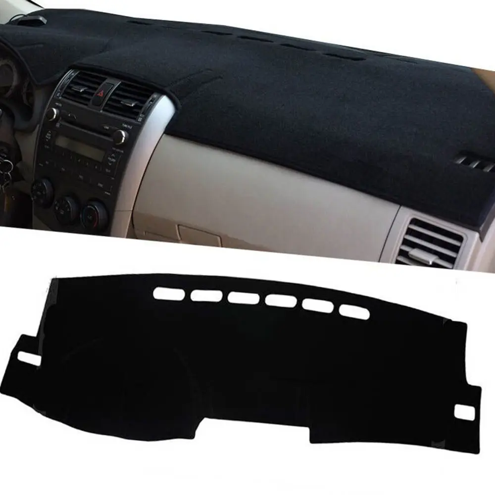 For Toyota Corolla 2007-2013 Dashmat Dashboard Cover Console Dash Board Panel Heat Proof Mat Front Sun Shade Pad Carpet Strip