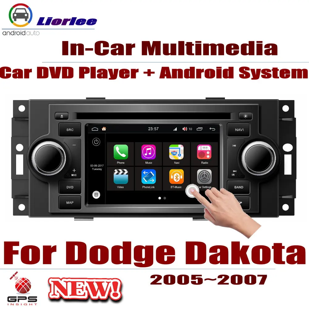 

Auto DVD GPS Player Navigation For Dodge Dakota 2005-2007 Car Android Multimedia System HD Screen Radio Stereo Head Unit