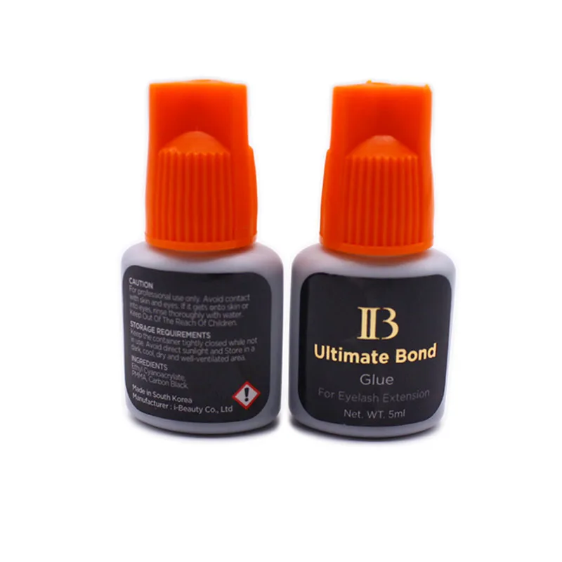 2 bottiglie IB Ultimate Bond extension colla 5ml originale corea adesivo ad asciugatura rapida odore basso nessuna irritazione strumenti per il trucco