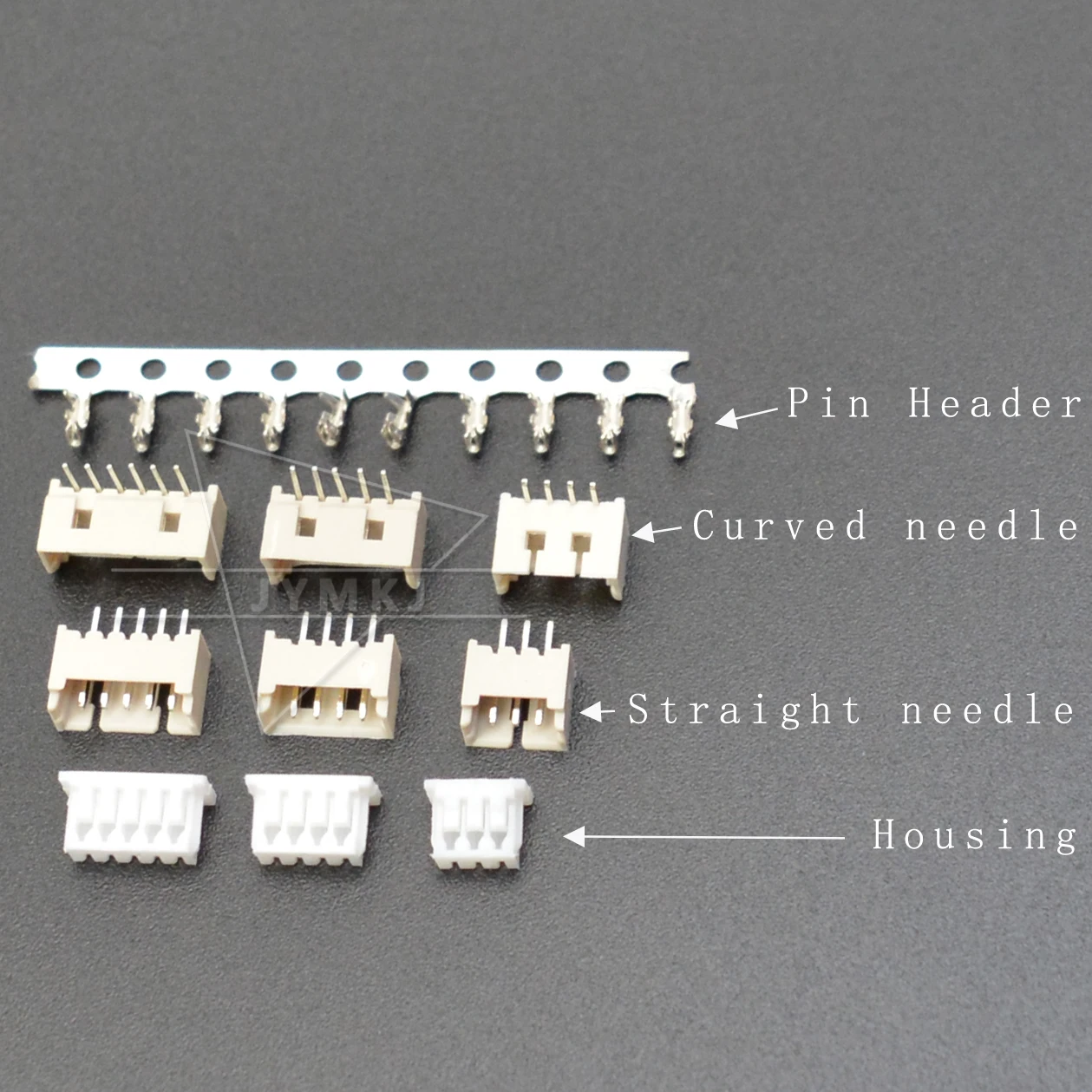 50pcs MICRO JST 1.25 2/3/4/5/6 pin connector 1.25MM PITCH Horizontal Straight pin header / Housing / terminal 1.25-2p/3p/4p/5p