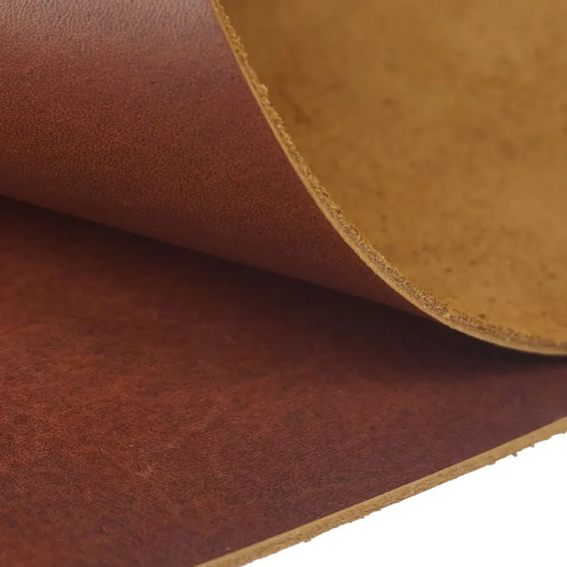 Full Grain Vegetable Tanned Leather Piece 2.0mm Thickness Genuine Cowhide Leather First Layer Material for DIY Leathercraft