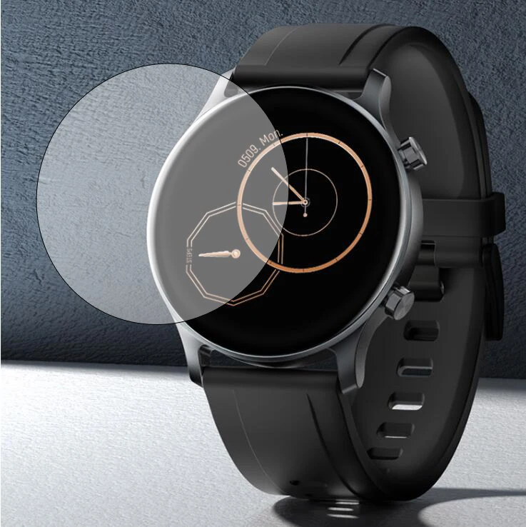 Película protetora para smartwatch xiaomi, youpin, haylou, rs3, ls04, 5 peças, macia, tpu, transparente, proteção de tela para relógio