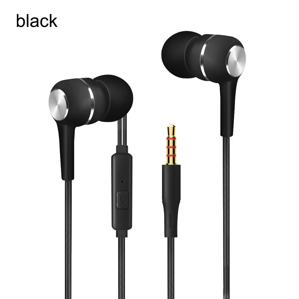 3.5Mm In Ear Oortelefoons Bedrade Headset Gamer Voor Computer Iphone Samsung Dual Drive Stereo Sport Oordopjes Met Microfoon Auriculares