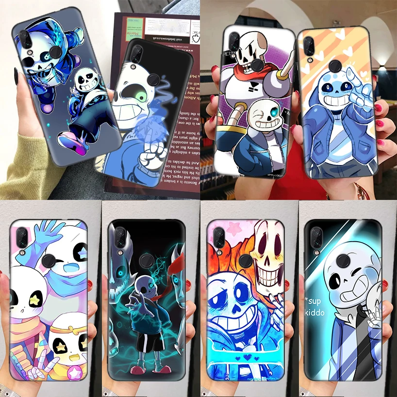 Undertale Papyrus Sans Doggo Telefon Fall Für Xioa mi Mi 11 Lite Poco X3 NFC Pro Note 10 F1 9 8 10S 10T 9T A1 A2 A3 Abdeckung Coque Sh