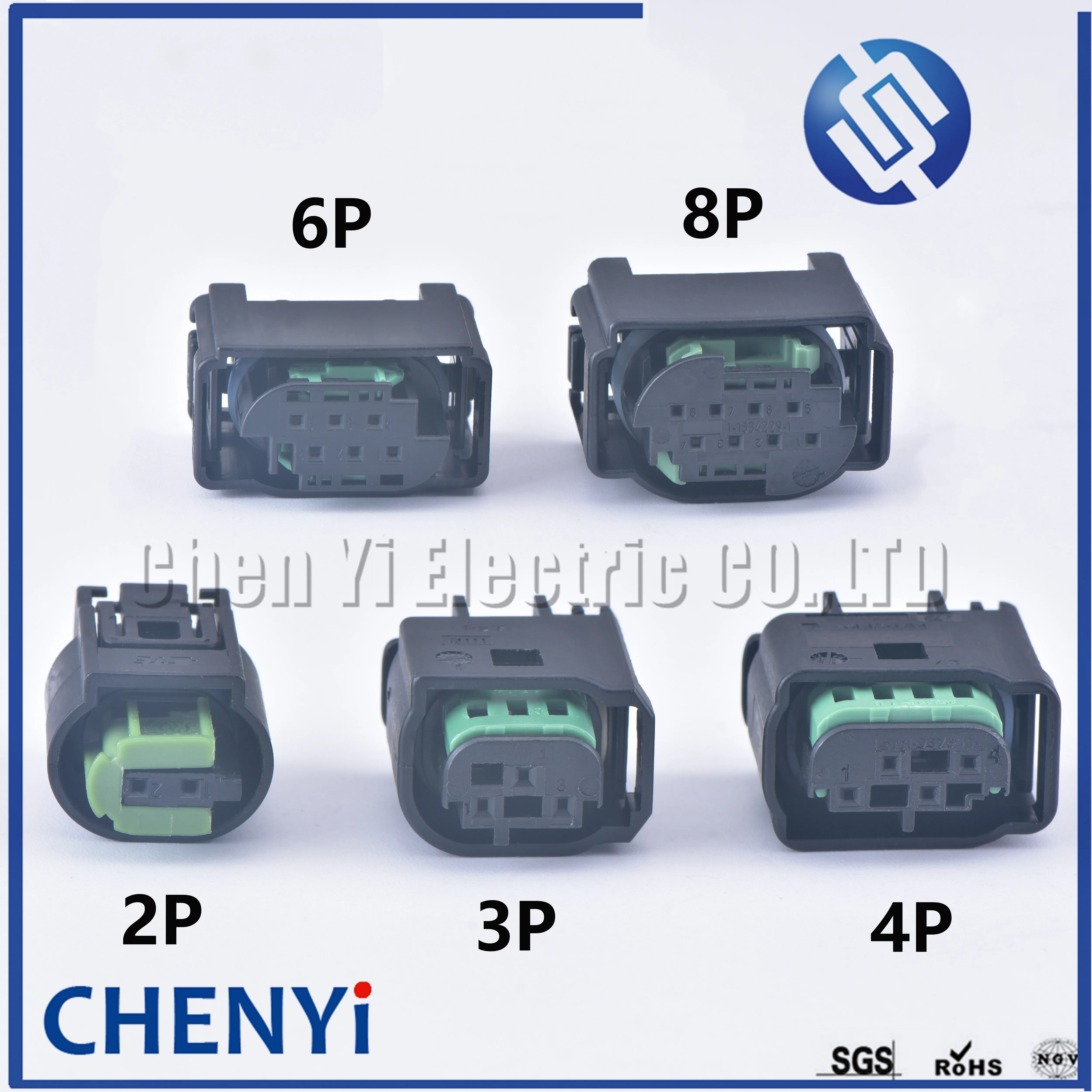 2/3/4/6/8 Pin Reverse Sensor Radar Cable Connector Oxygen Sensor Plug Automotive Wire Socket 1-967644-1 968402-1 4F0972708