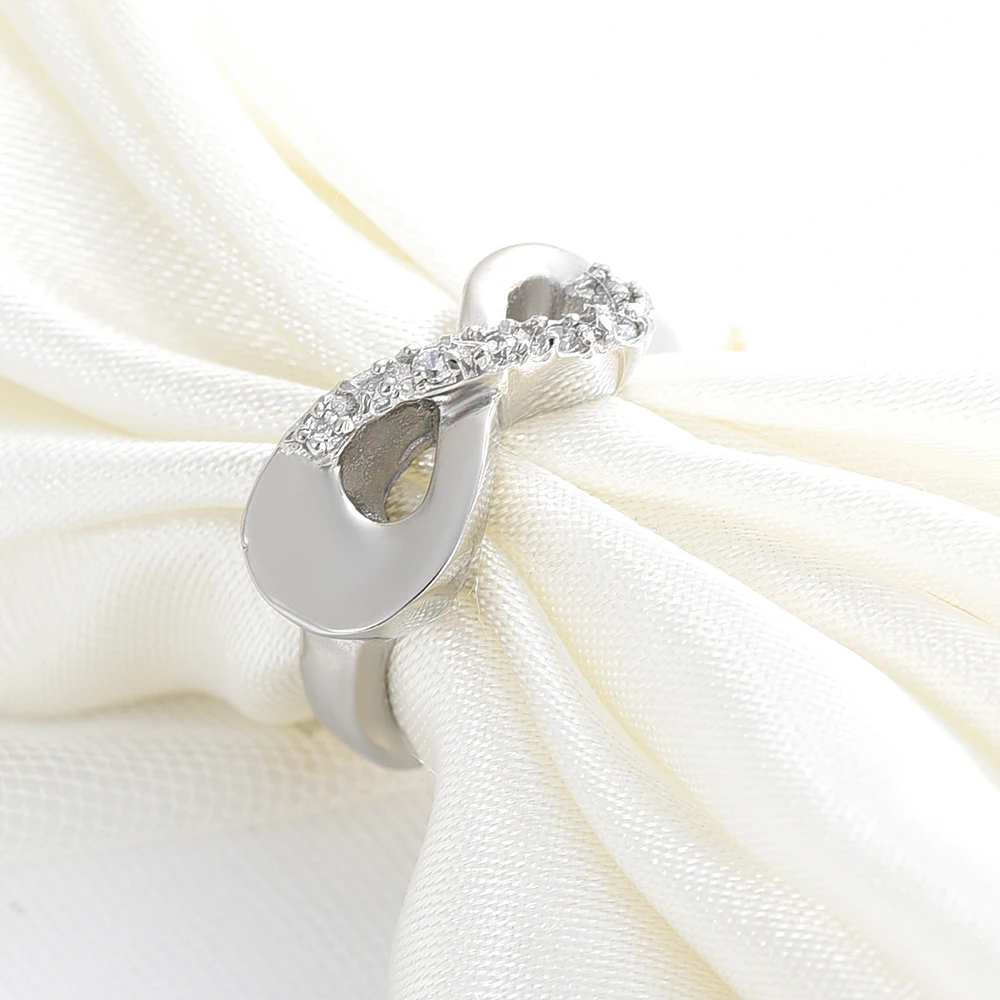 Infinity Cremation Ring for Ashes Holder Keepsake Jewelry Stainless Steel Memorial Finger Ring for Women