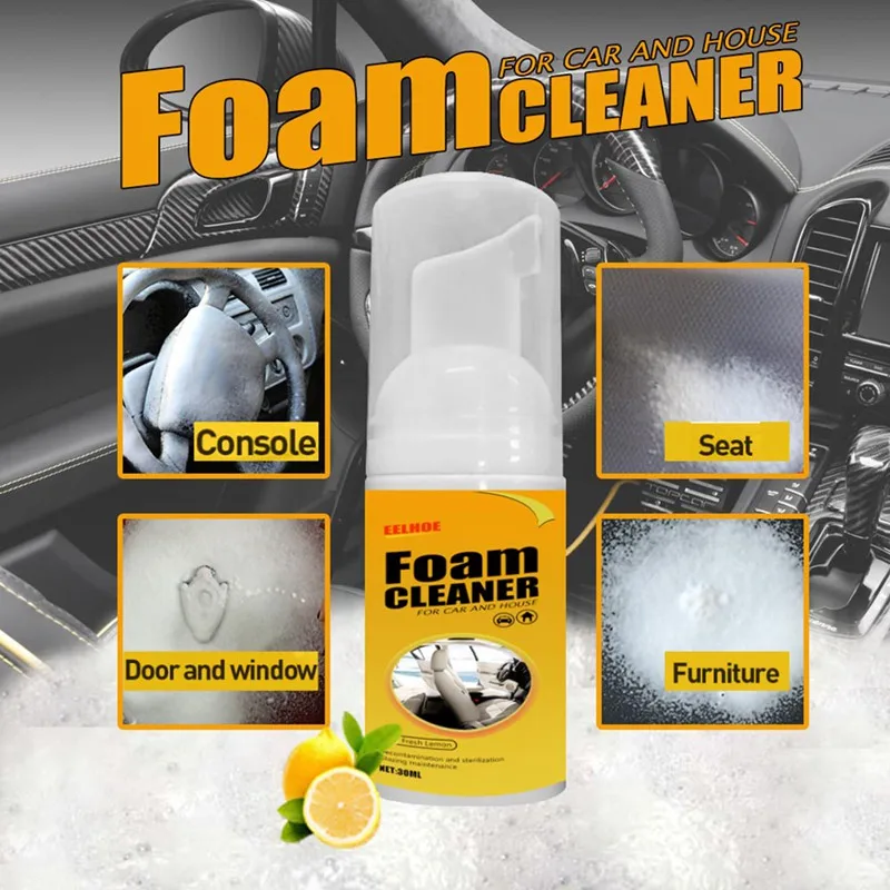 100/150ML Multi-Purpose Foam Spray Cleaner Car Interior House Kitchen Wash Maintenance Refurbishment Stain Cleaning Remover