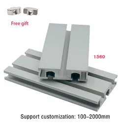 1pcs 1560 300mm 500mm Aluminum Profile Extrusion Frame for CNC Silver Aluminum Rectangle Camera Slider Furniture Printer