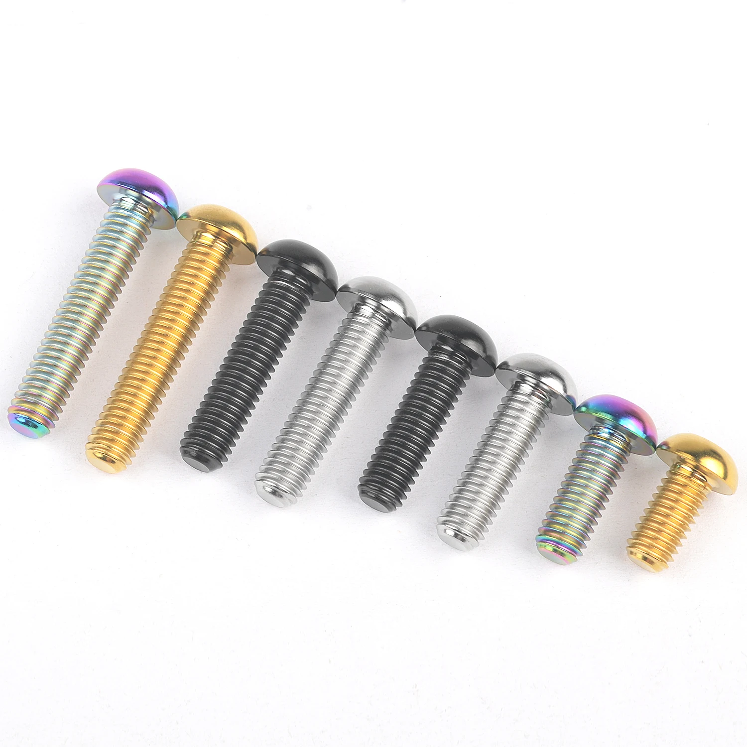 Tgou Titanium Bolt M8x15 20 25 30 35mm Allen Key Head Screws for Motorcycle Disc Brake