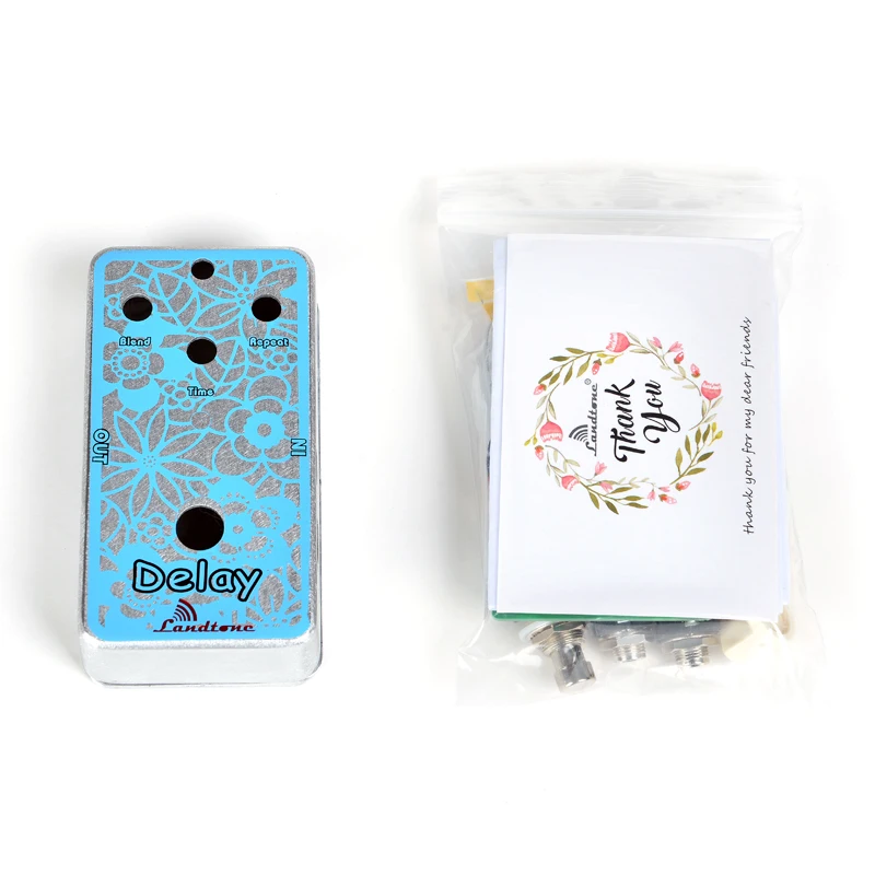 New DIY Delay Guitar Analog Effect Pedal Full Kits with 1590B/ Style guitar Effects Pedal Aluminum Stomp Box
