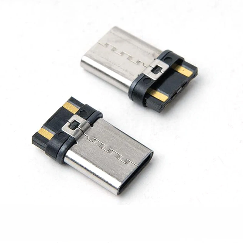 100 قطعة Type-c ذكر USB كابل نقل بيانات واجهة موصل USB كابل بيانات واجهة 8 دبوس ألوان عشوائية من الإبر