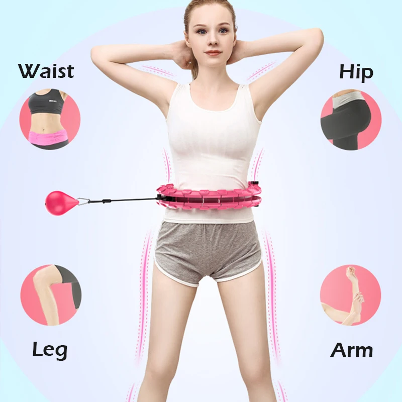 Smart Sport Hoops Detachable Adjustable Auto-Spinning Circle Thin Waist Abdominal Exercise Gym Fitness Equipment Home Training