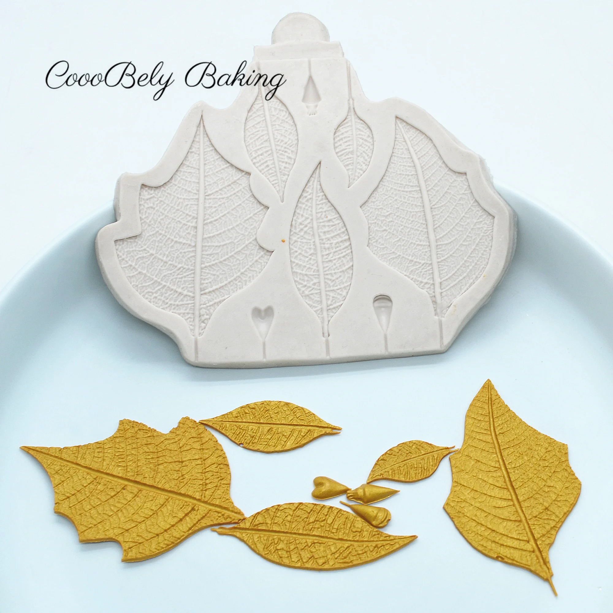 Leaf Sugarcraft Silicone Mold Fondant Mold Cake Decorating Tools Chocolate Mould DIY Baking Candy Maker Mousse Mould