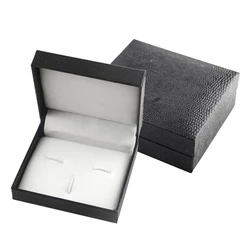 Luxury Cufflink Cuff Link Neck Tie Storage Box Mens Wedding 7x8x3cm Mini Travel Mens Jewelry Display