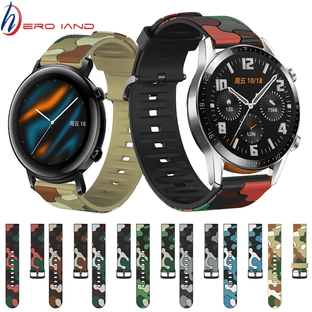 

Silicone Watch Strap For Huawei watch GT 2E GT2 46mm 42mm Replacement watchbands Bracelet belt For Huawei Watch GT2E Smart Watch