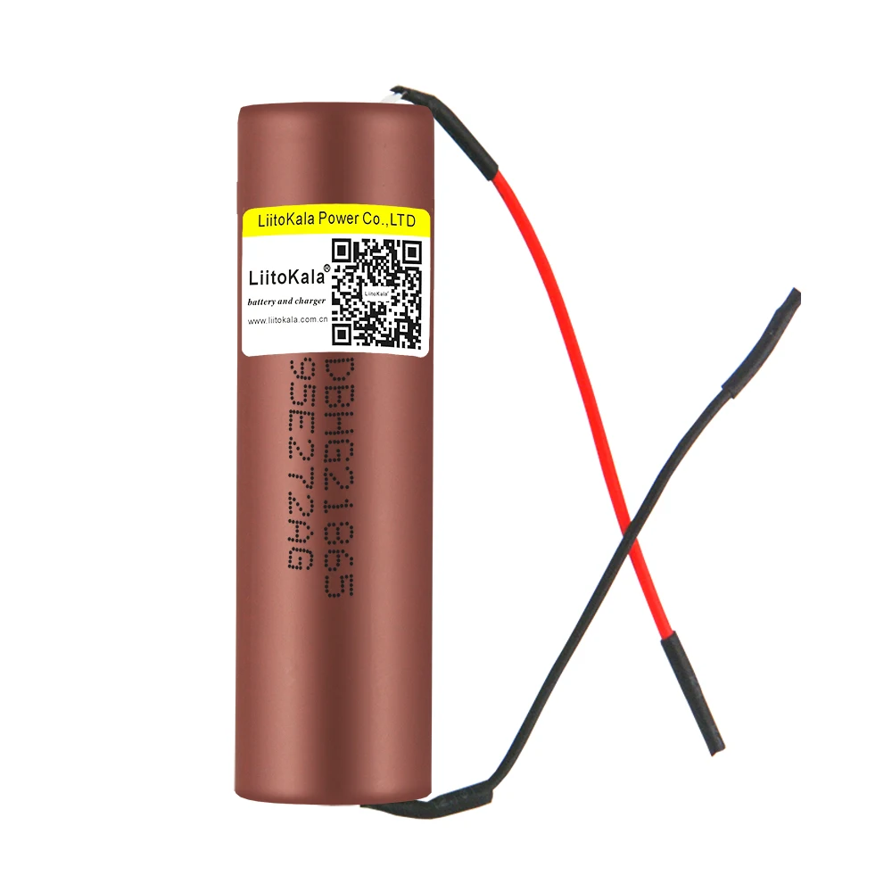 LiitoKala HG2 18650 3000mah wysokiej mocy rozładowania akumulator moc wysokiego rozładowania, 30A prąd o dużym napięciu + DIY Linie