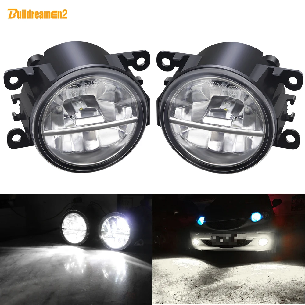 2 X LED Fog Light For Subaru Forester WRX STI Outback BRZ Impreza Justy Levorg XV Legacy Car Front Bumper Fog Lamp DRL 30W 12V